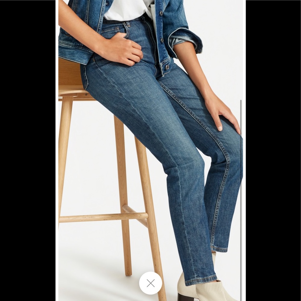Everlane Cheeky straight leg ankle jeans sz 33